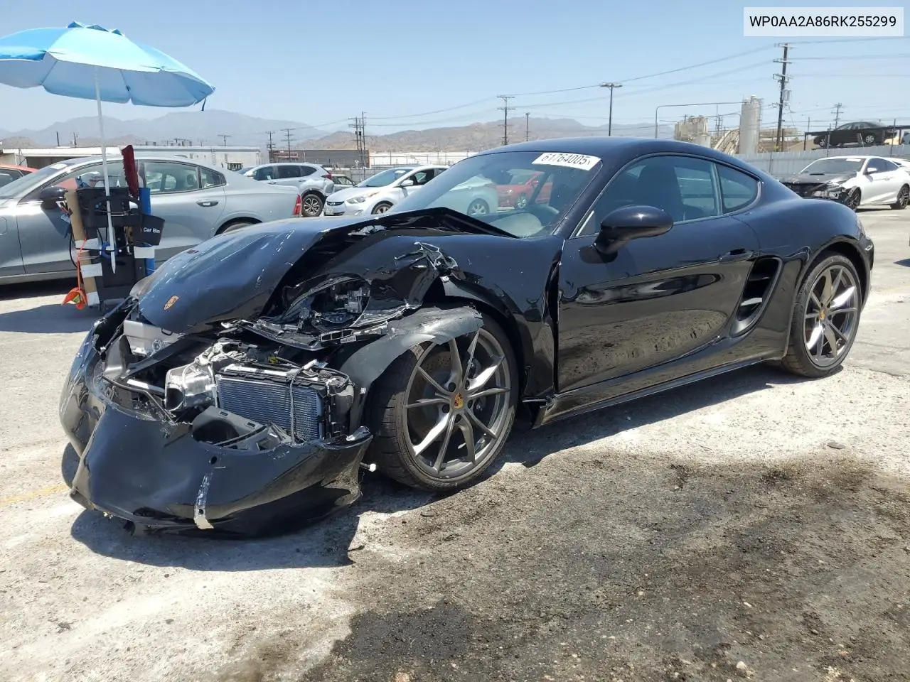 2024 Porsche Cayman Base VIN: WP0AA2A86RK255299 Lot: 61764005