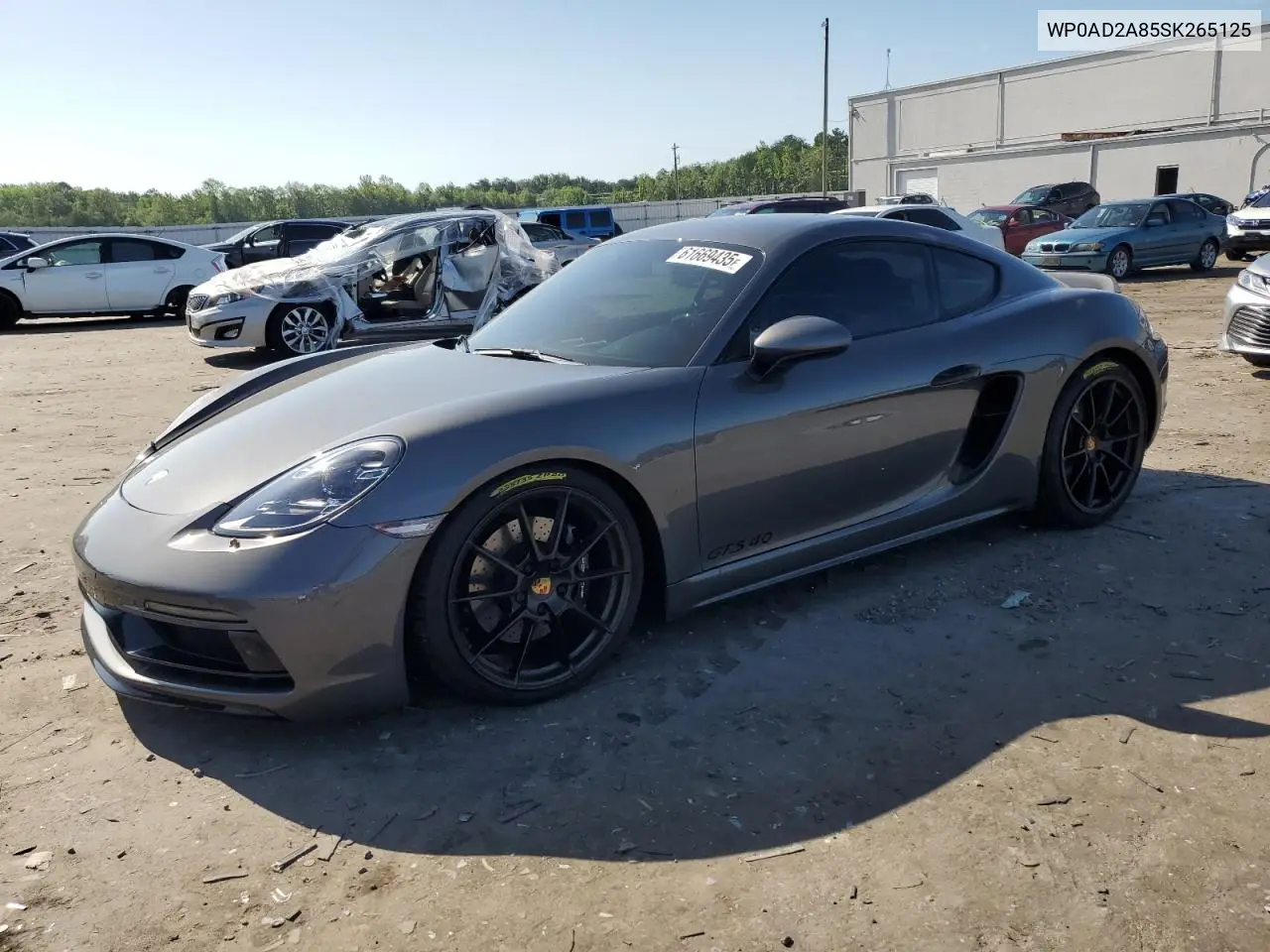 2025 Porsche Cayman Gts VIN: WP0AD2A85SK265125 Lot: 61669435