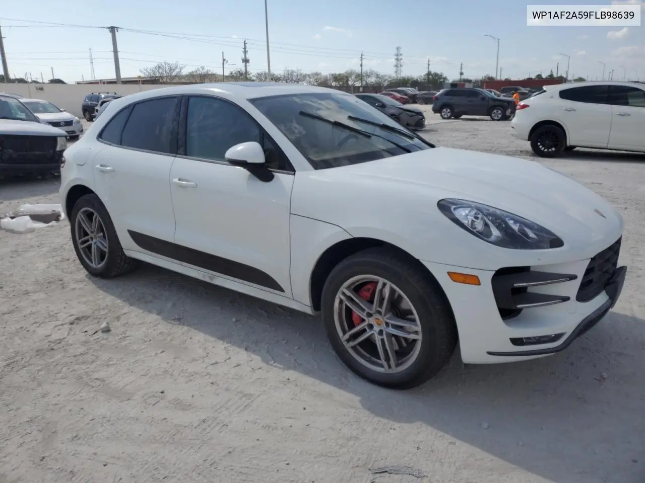 2015 Porsche Macan Turbo VIN: WP1AF2A59FLB98639 Lot: 53392935