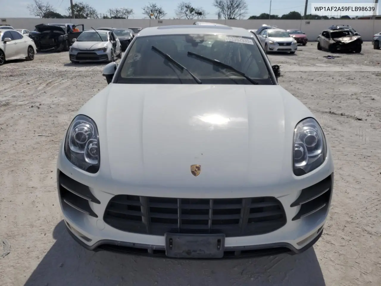 2015 Porsche Macan Turbo VIN: WP1AF2A59FLB98639 Lot: 53392935