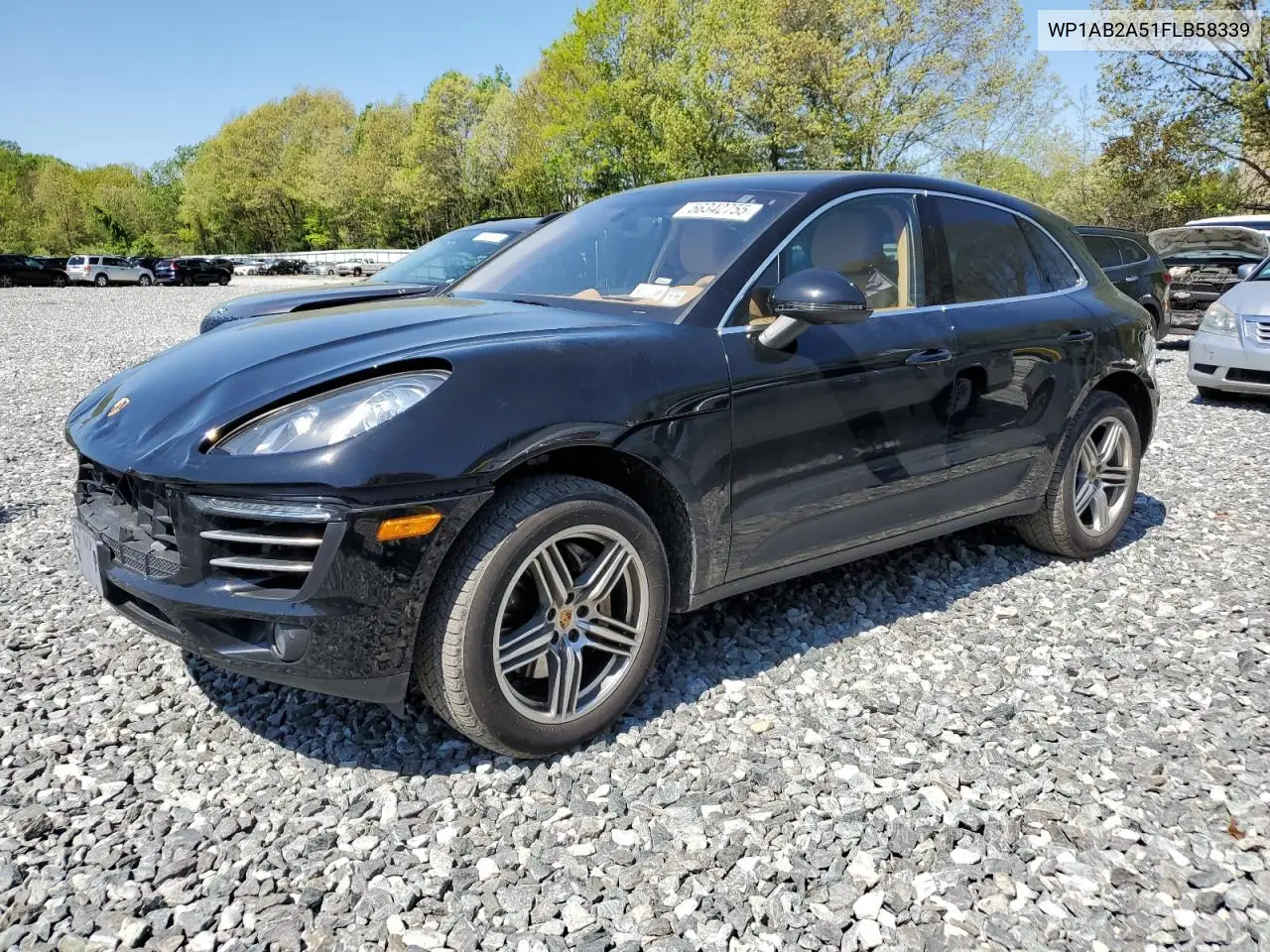 2015 Porsche Macan S VIN: WP1AB2A51FLB58339 Lot: 56342755