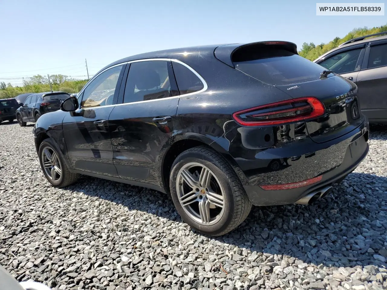 2015 Porsche Macan S VIN: WP1AB2A51FLB58339 Lot: 56342755