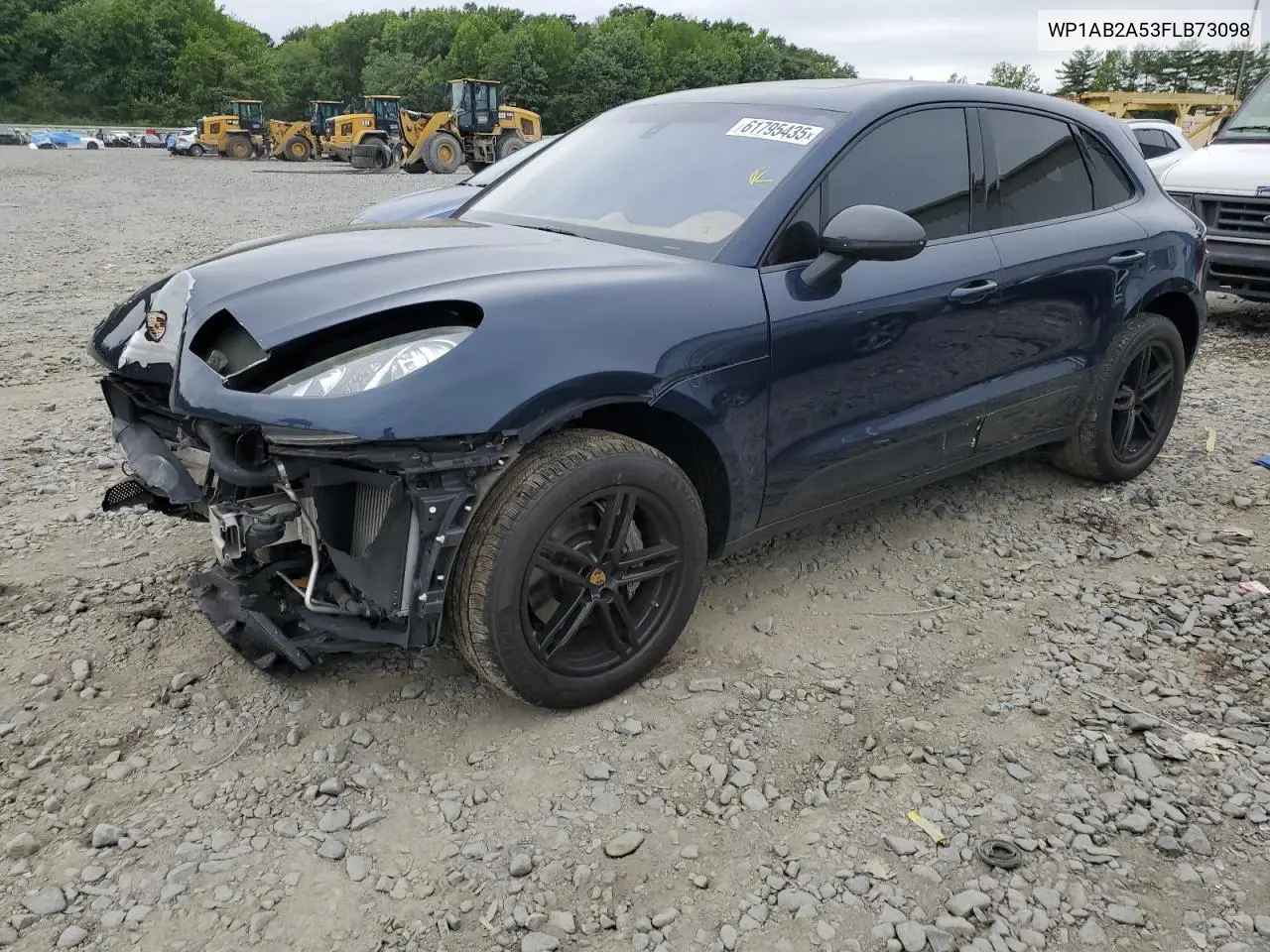2015 Porsche Macan S VIN: WP1AB2A53FLB73098 Lot: 61795435