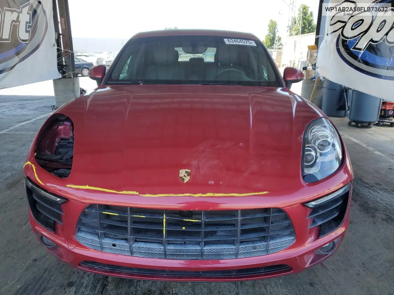 2015 Porsche Macan S VIN: WP1AB2A58FLB73632 Lot: 63464575