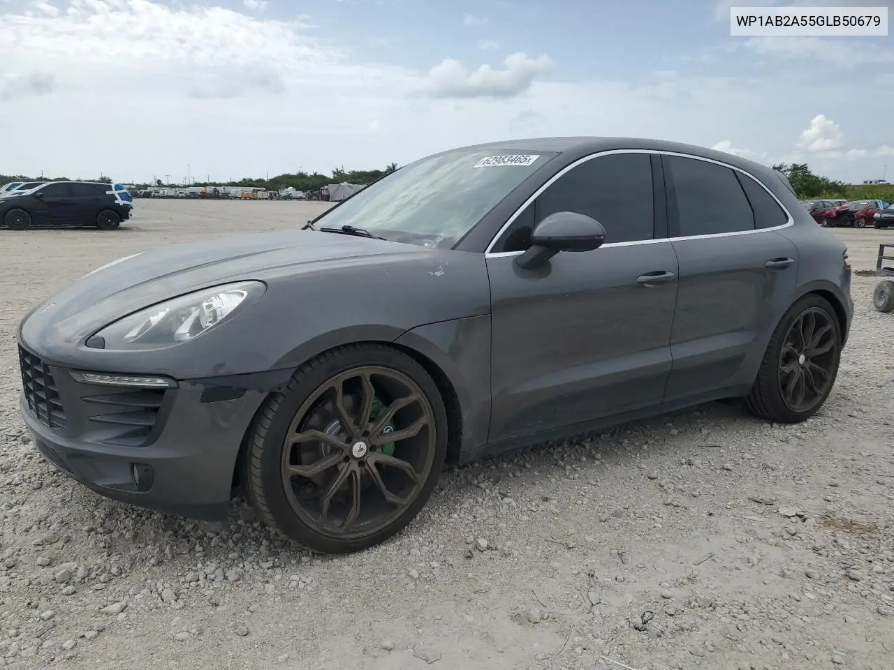2016 Porsche Macan S VIN: WP1AB2A55GLB50679 Lot: 62983465