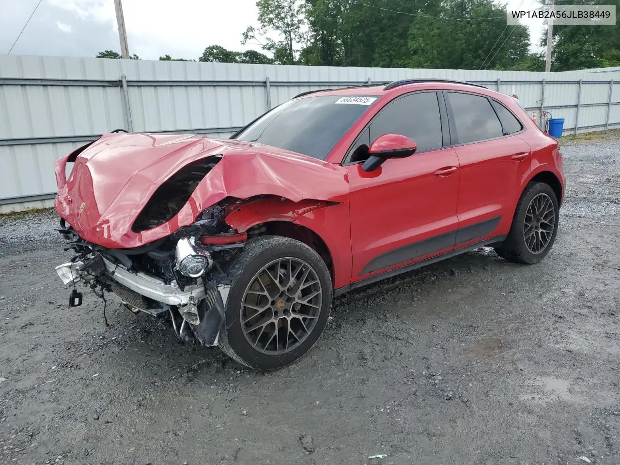 2018 Porsche Macan S VIN: WP1AB2A56JLB38449 Lot: 56634525