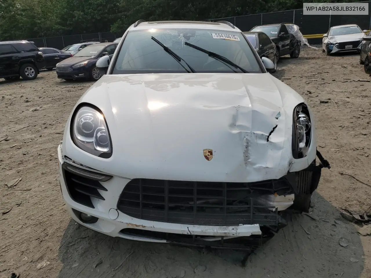 2018 Porsche Macan S VIN: WP1AB2A58JLB32166 Lot: 59410615