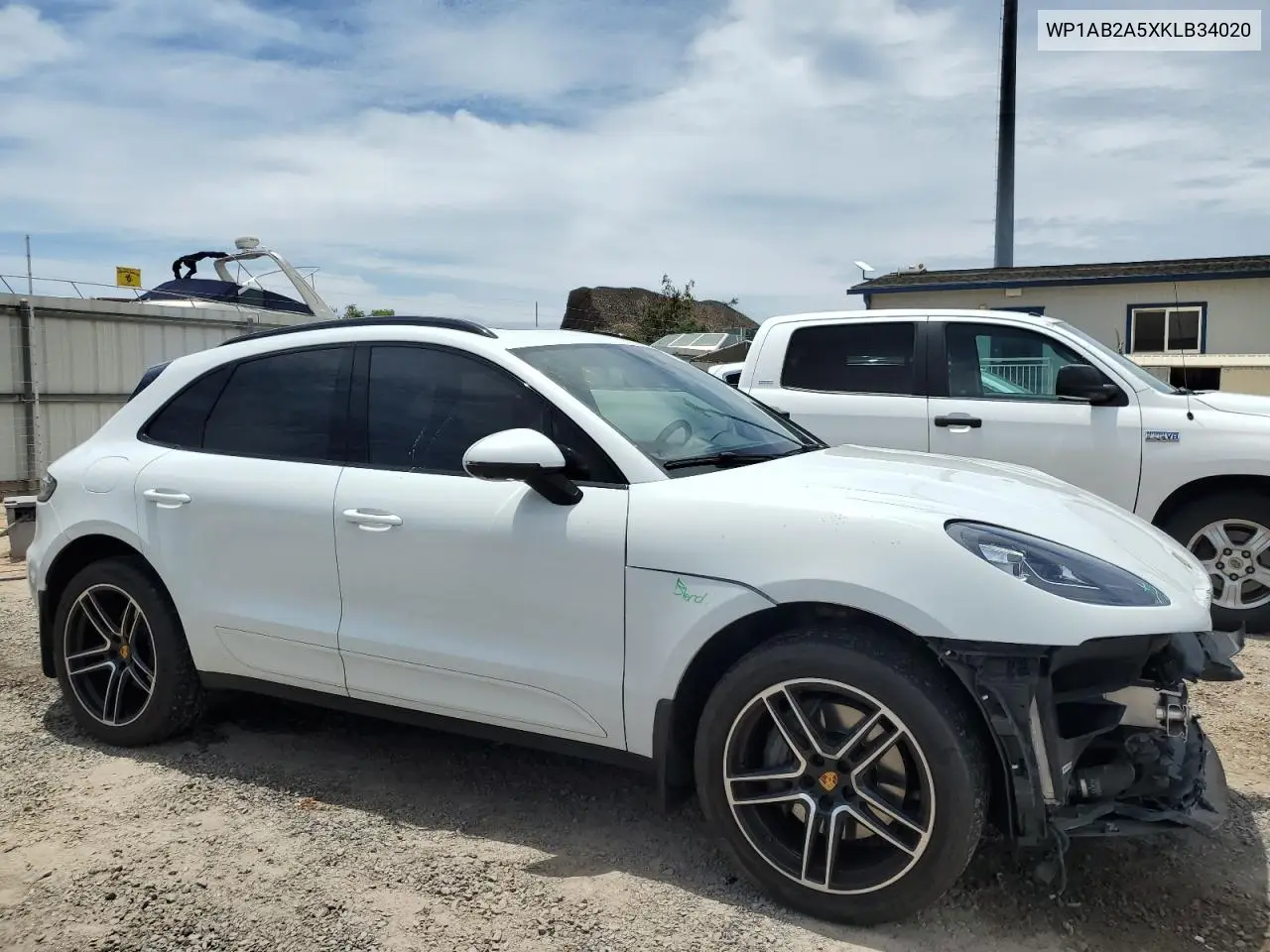 2019 Porsche Macan S VIN: WP1AB2A5XKLB34020 Lot: 53504225