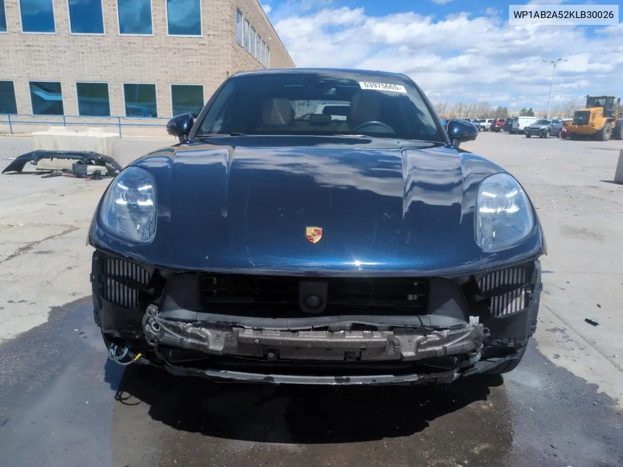 2019 Porsche Macan S VIN: WP1AB2A52KLB30026 Lot: 53975665