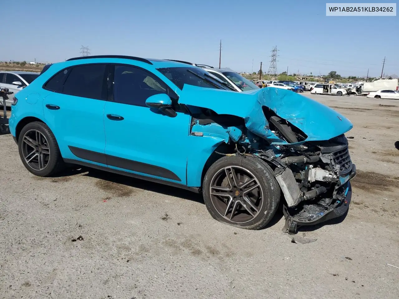 2019 Porsche Macan S VIN: WP1AB2A51KLB34262 Lot: 60446025