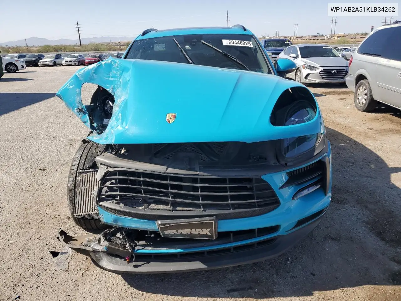 2019 Porsche Macan S VIN: WP1AB2A51KLB34262 Lot: 60446025