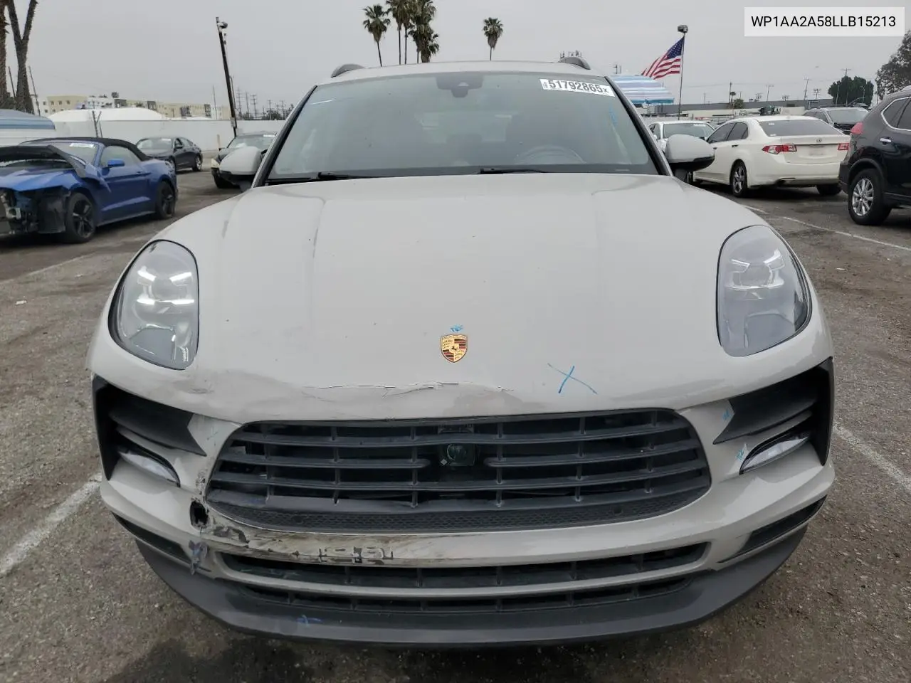 2020 Porsche Macan VIN: WP1AA2A58LLB15213 Lot: 51792865