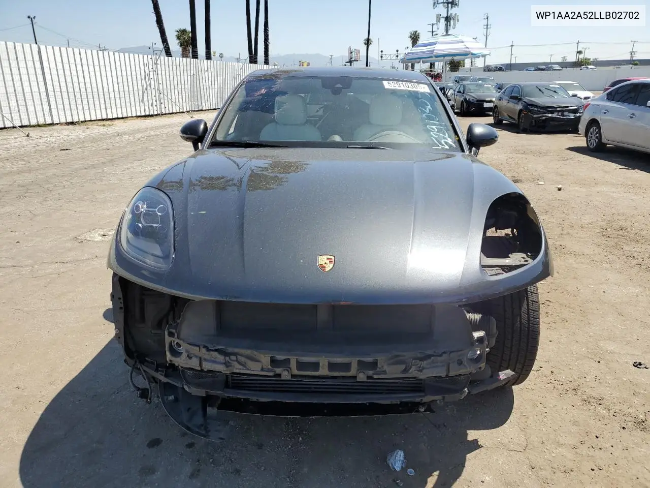 2020 Porsche Macan VIN: WP1AA2A52LLB02702 Lot: 52910305