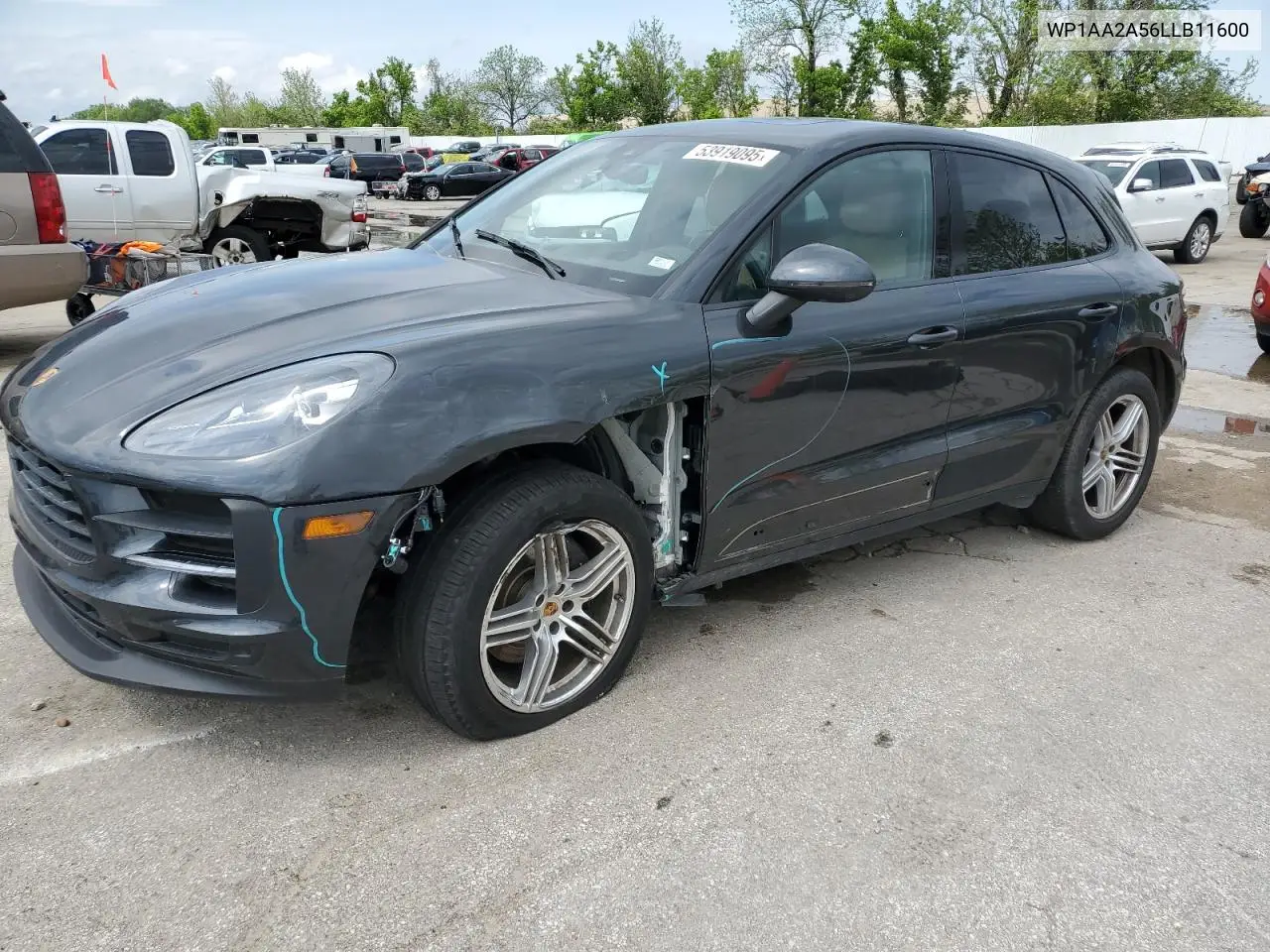 2020 Porsche Macan VIN: WP1AA2A56LLB11600 Lot: 53919095