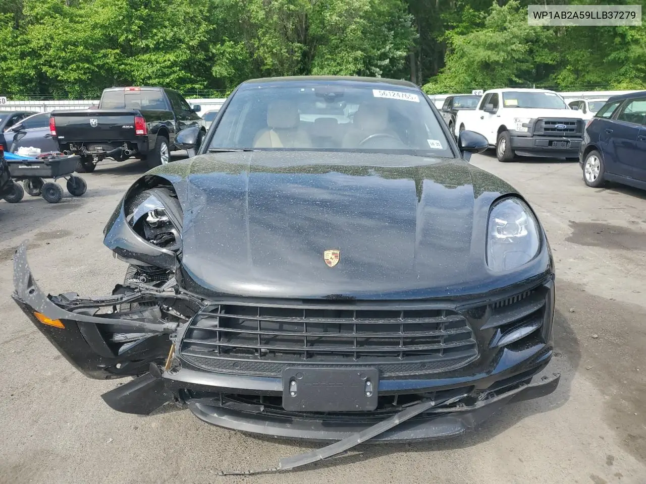 2020 Porsche Macan S VIN: WP1AB2A59LLB37279 Lot: 56124765