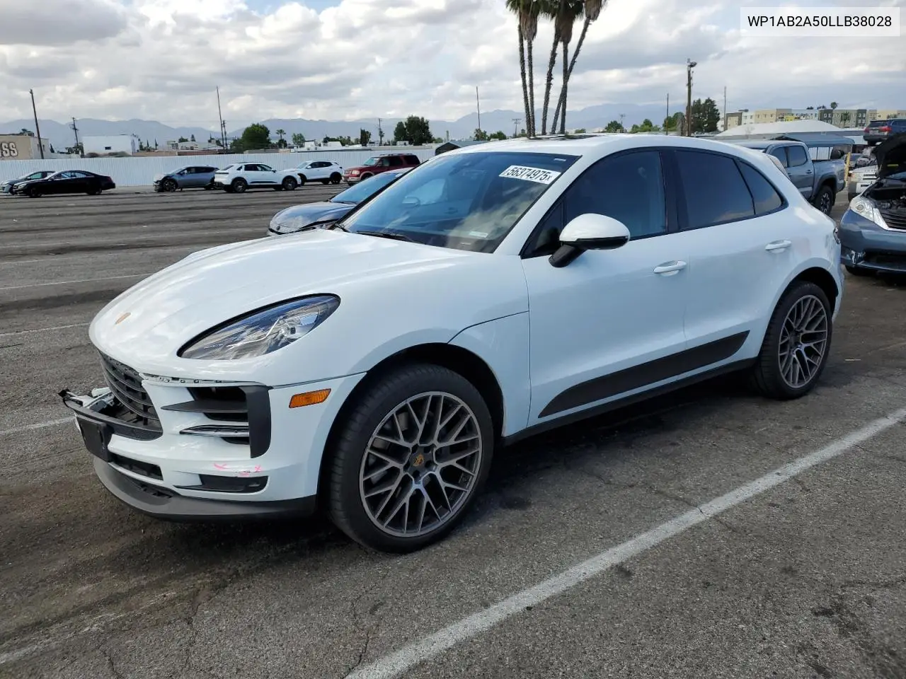 2020 Porsche Macan S VIN: WP1AB2A50LLB38028 Lot: 56374975