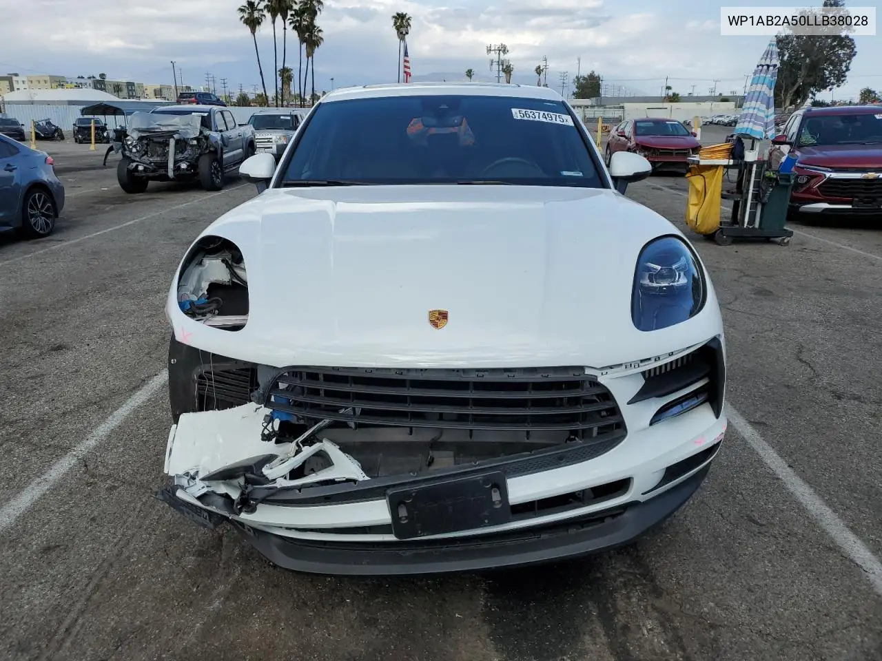 2020 Porsche Macan S VIN: WP1AB2A50LLB38028 Lot: 56374975