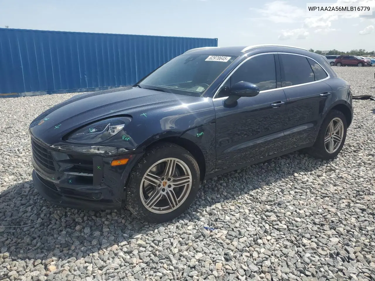 2021 Porsche Macan VIN: WP1AA2A56MLB16779 Lot: 62978645