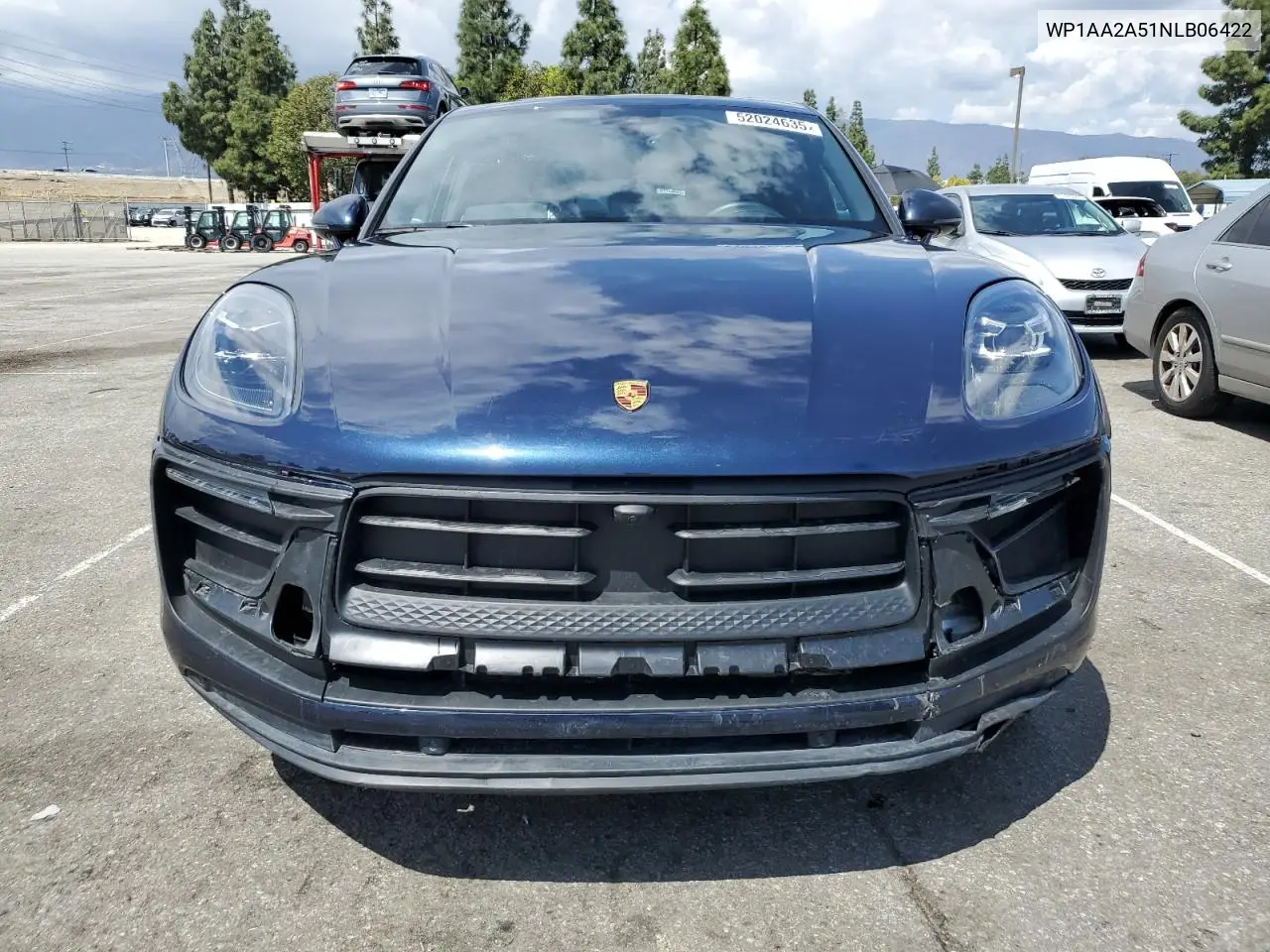 2022 Porsche Macan VIN: WP1AA2A51NLB06422 Lot: 52024635