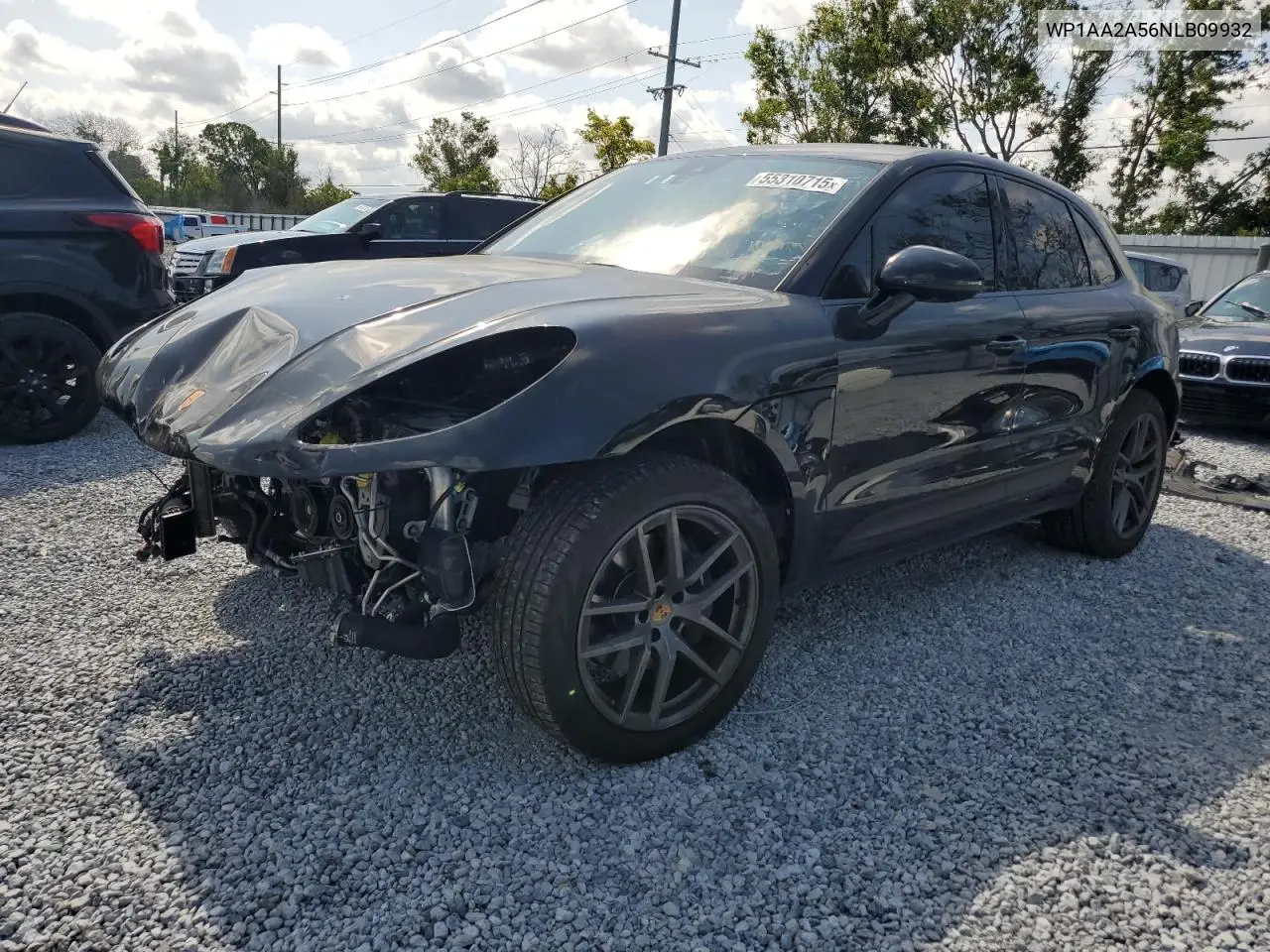 2022 Porsche Macan VIN: WP1AA2A56NLB09932 Lot: 55310715