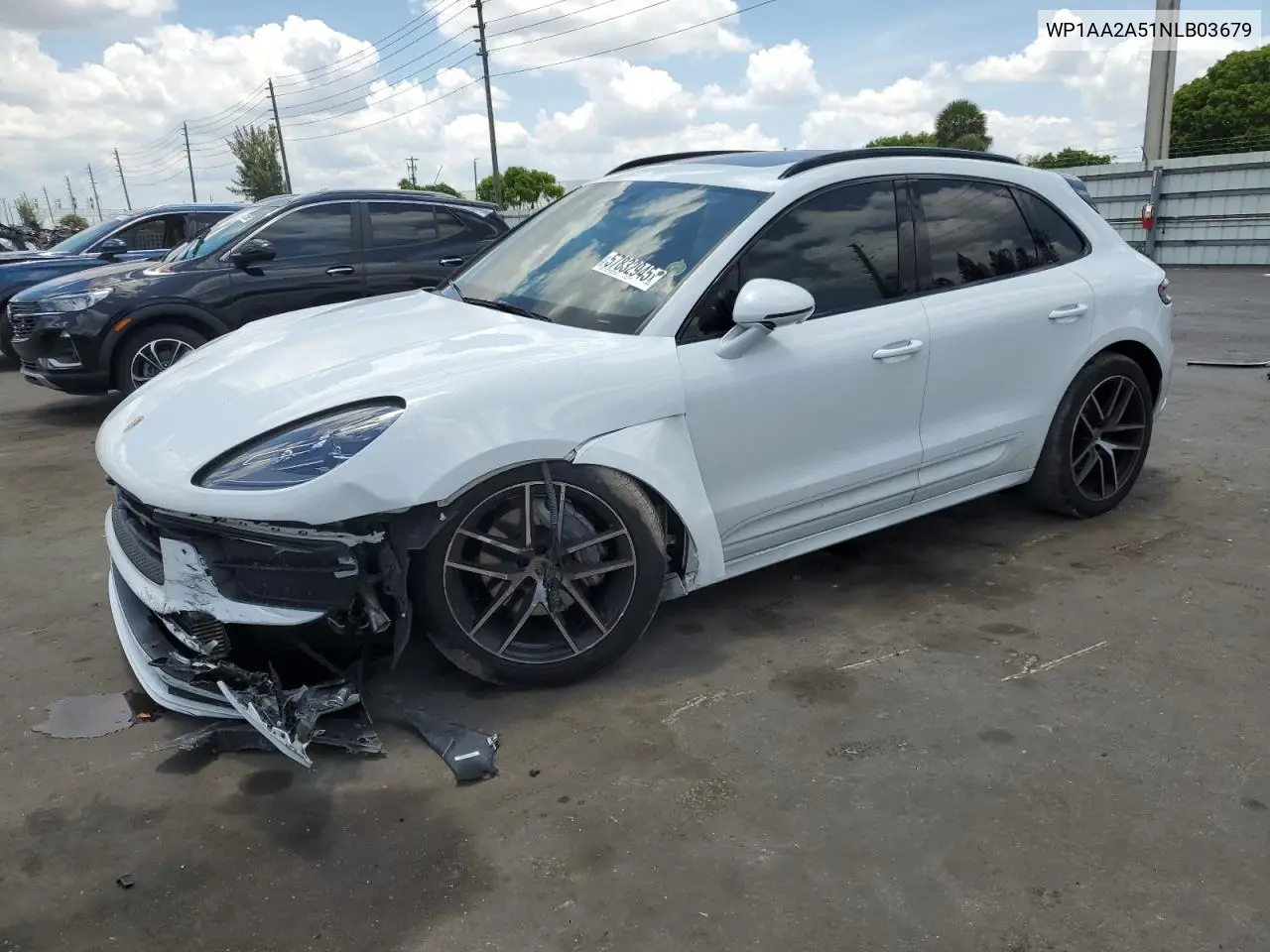 2022 Porsche Macan VIN: WP1AA2A51NLB03679 Lot: 57832945