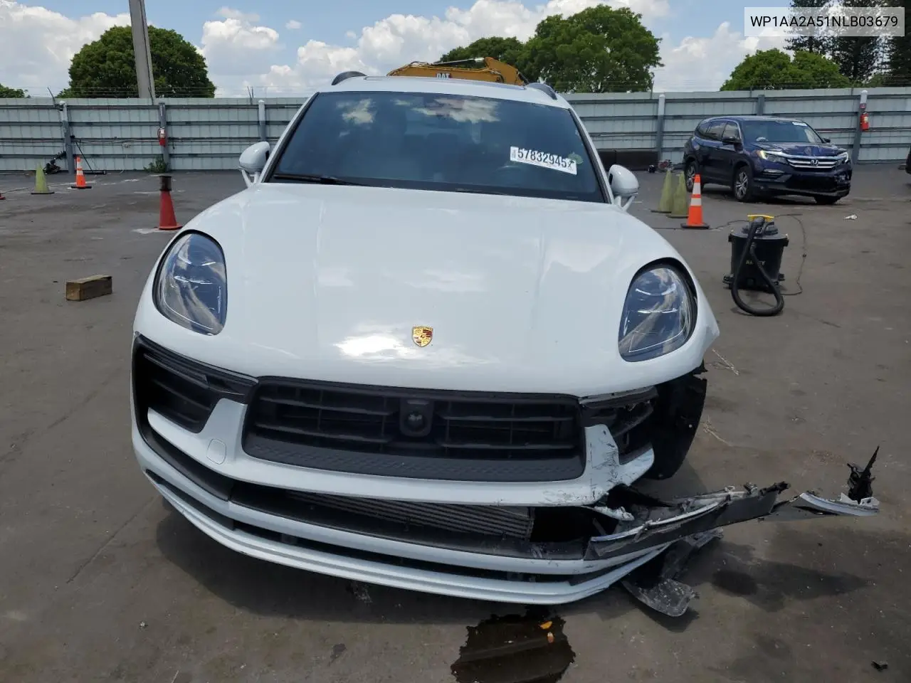 2022 Porsche Macan VIN: WP1AA2A51NLB03679 Lot: 57832945