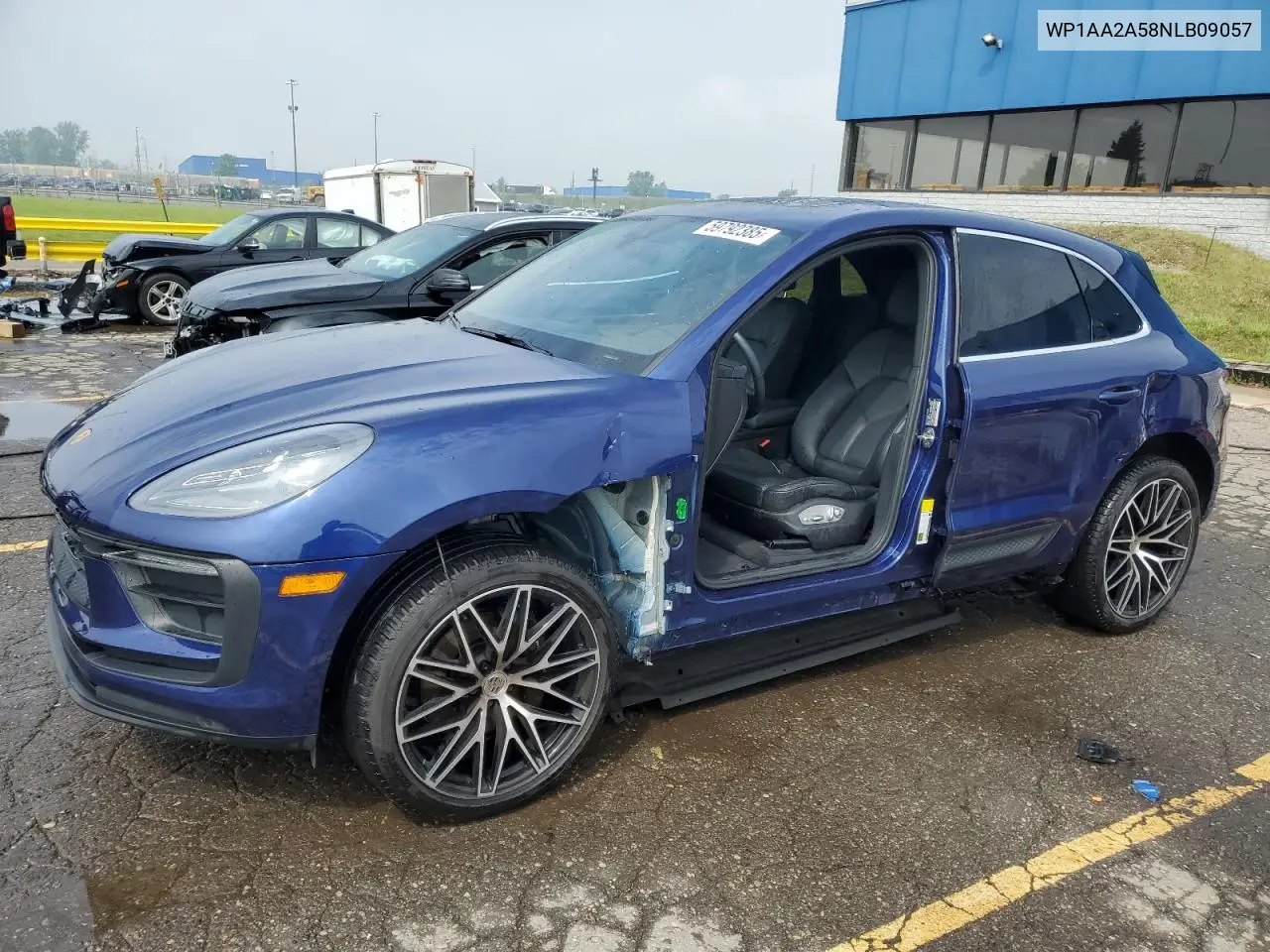2022 Porsche Macan VIN: WP1AA2A58NLB09057 Lot: 59792385