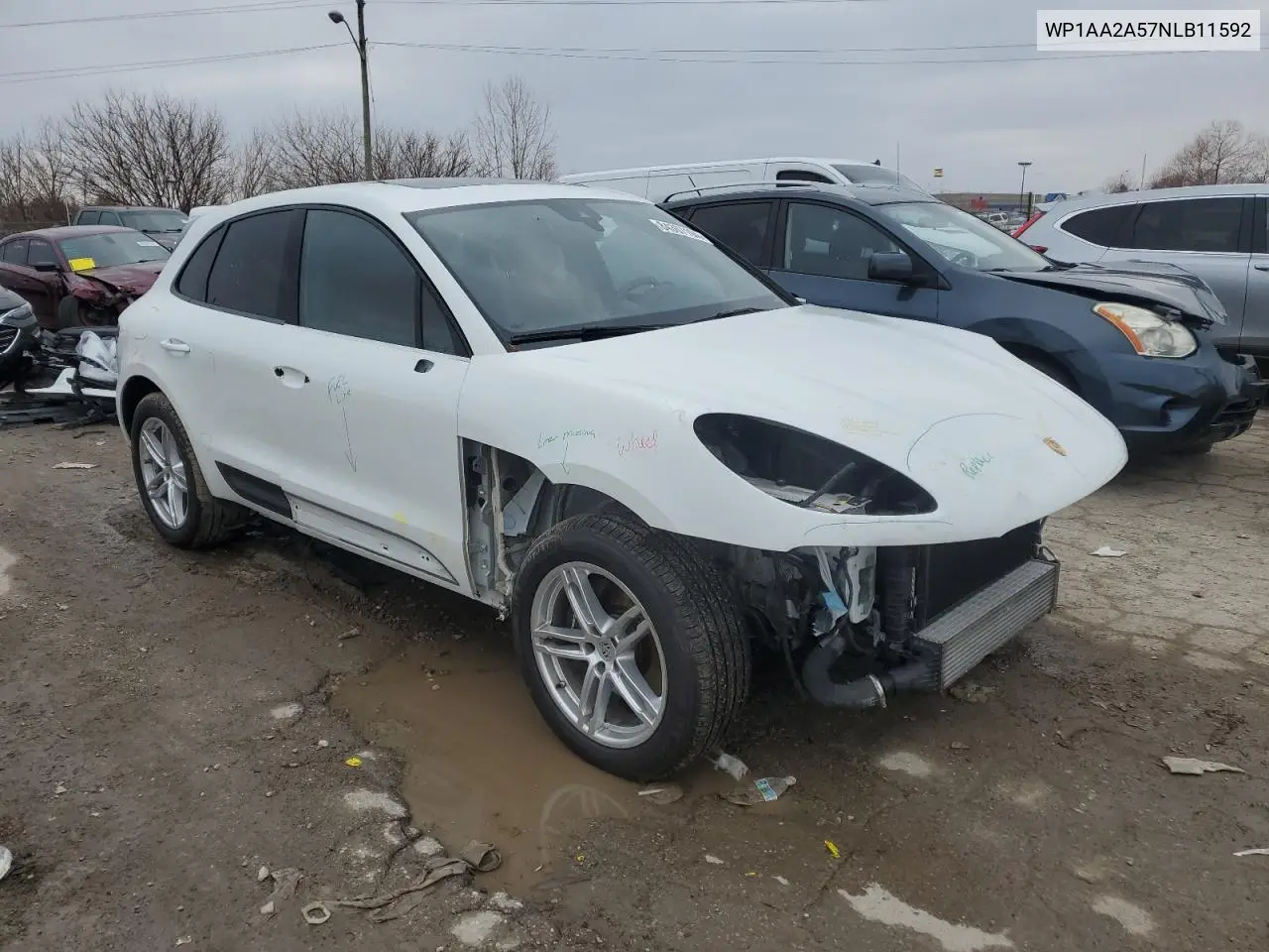 2022 Porsche Macan VIN: WP1AA2A57NLB11592 Lot: 84367194