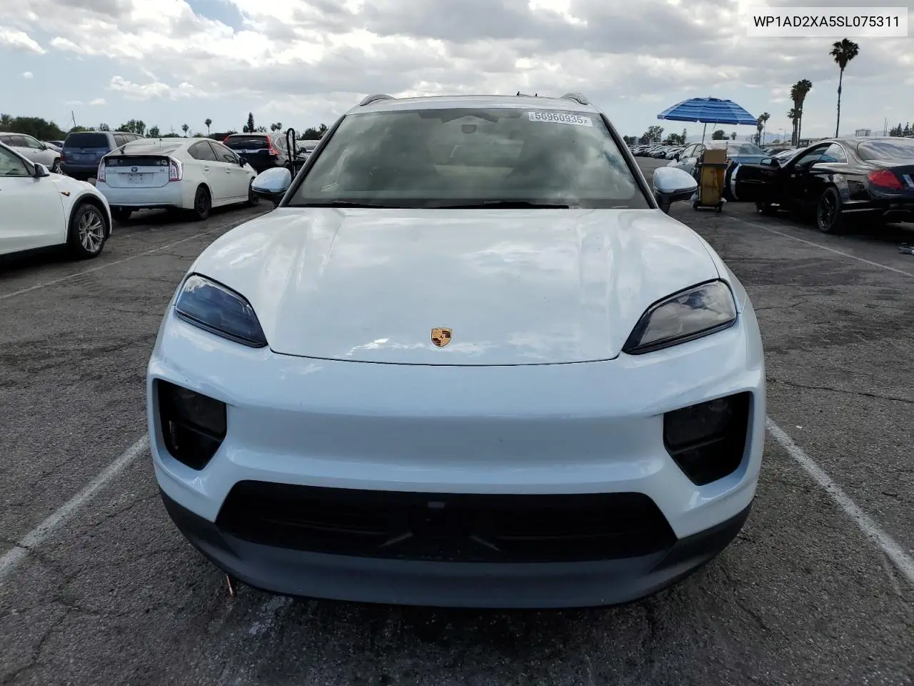 2025 Porsche Macan VIN: WP1AD2XA5SL075311 Lot: 56960935