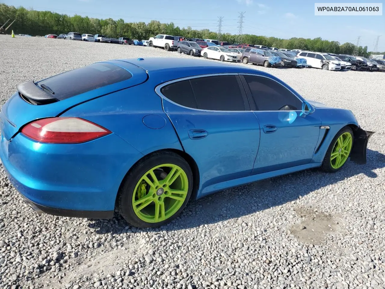 2010 Porsche Panamera S VIN: WP0AB2A70AL061063 Lot: 53149665