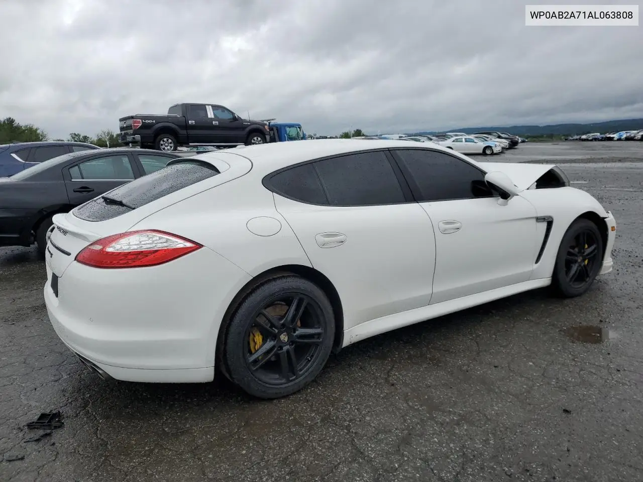 2010 Porsche Panamera S VIN: WP0AB2A71AL063808 Lot: 56120525