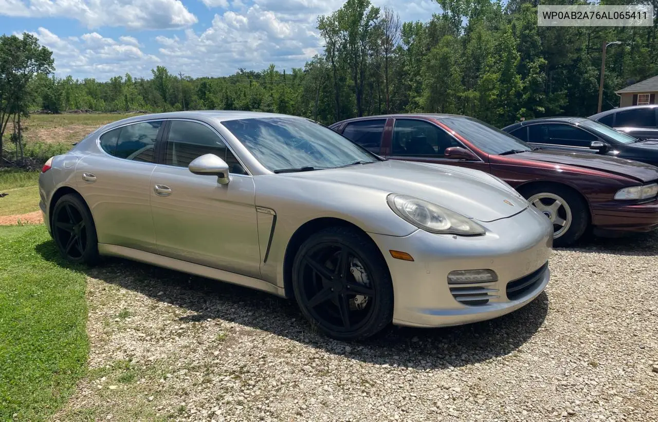 2010 Porsche Panamera S VIN: WP0AB2A76AL065411 Lot: 57122525