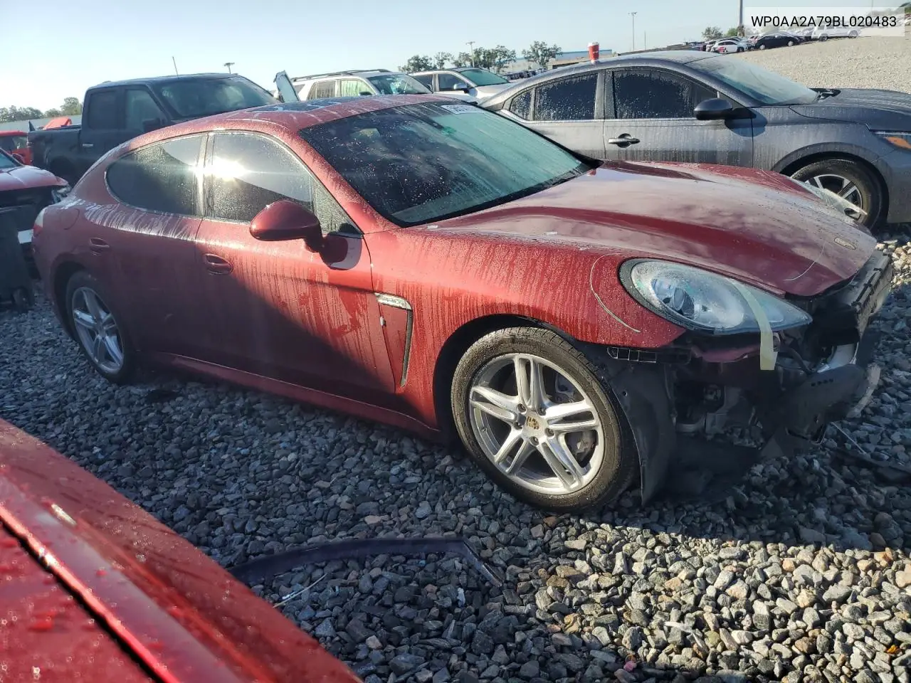2011 Porsche Panamera 2 VIN: WP0AA2A79BL020483 Lot: 56514755