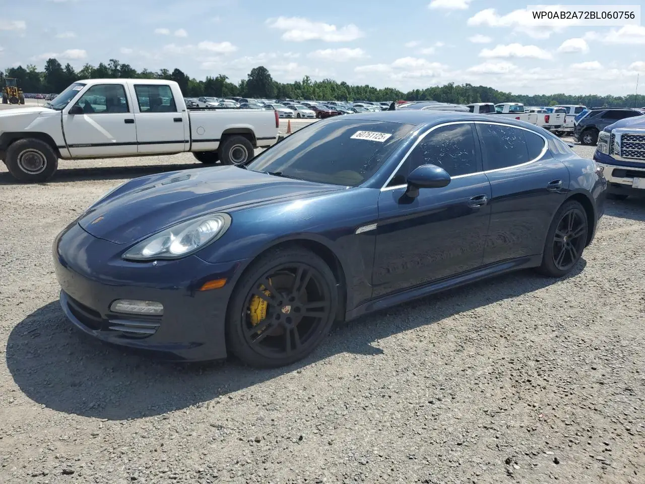 2011 Porsche Panamera S VIN: WP0AB2A72BL060756 Lot: 60761125