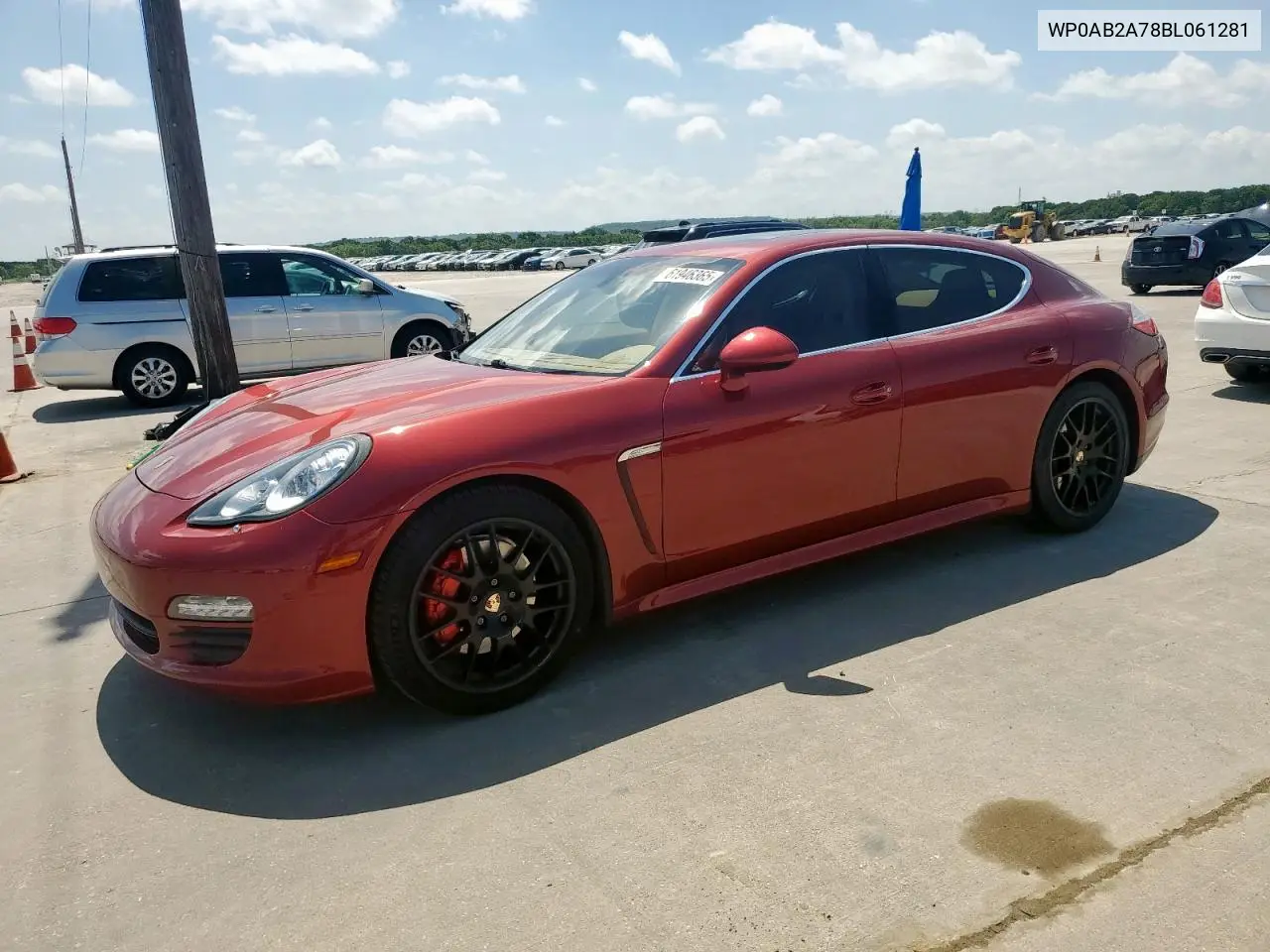2011 Porsche Panamera S VIN: WP0AB2A78BL061281 Lot: 61946365