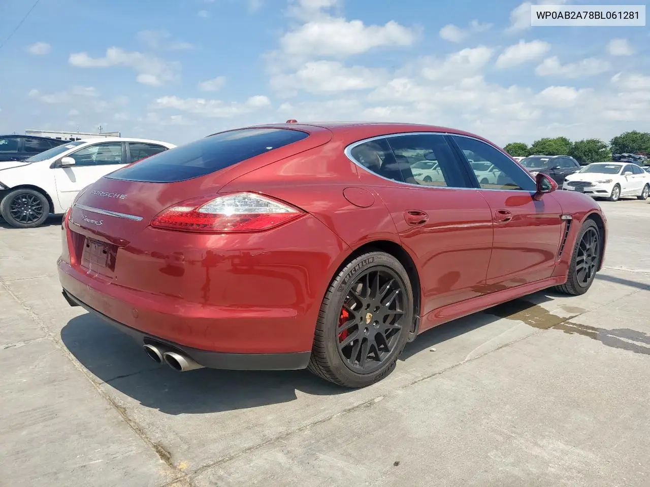 2011 Porsche Panamera S VIN: WP0AB2A78BL061281 Lot: 61946365