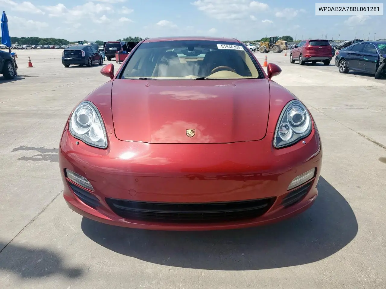 2011 Porsche Panamera S VIN: WP0AB2A78BL061281 Lot: 61946365