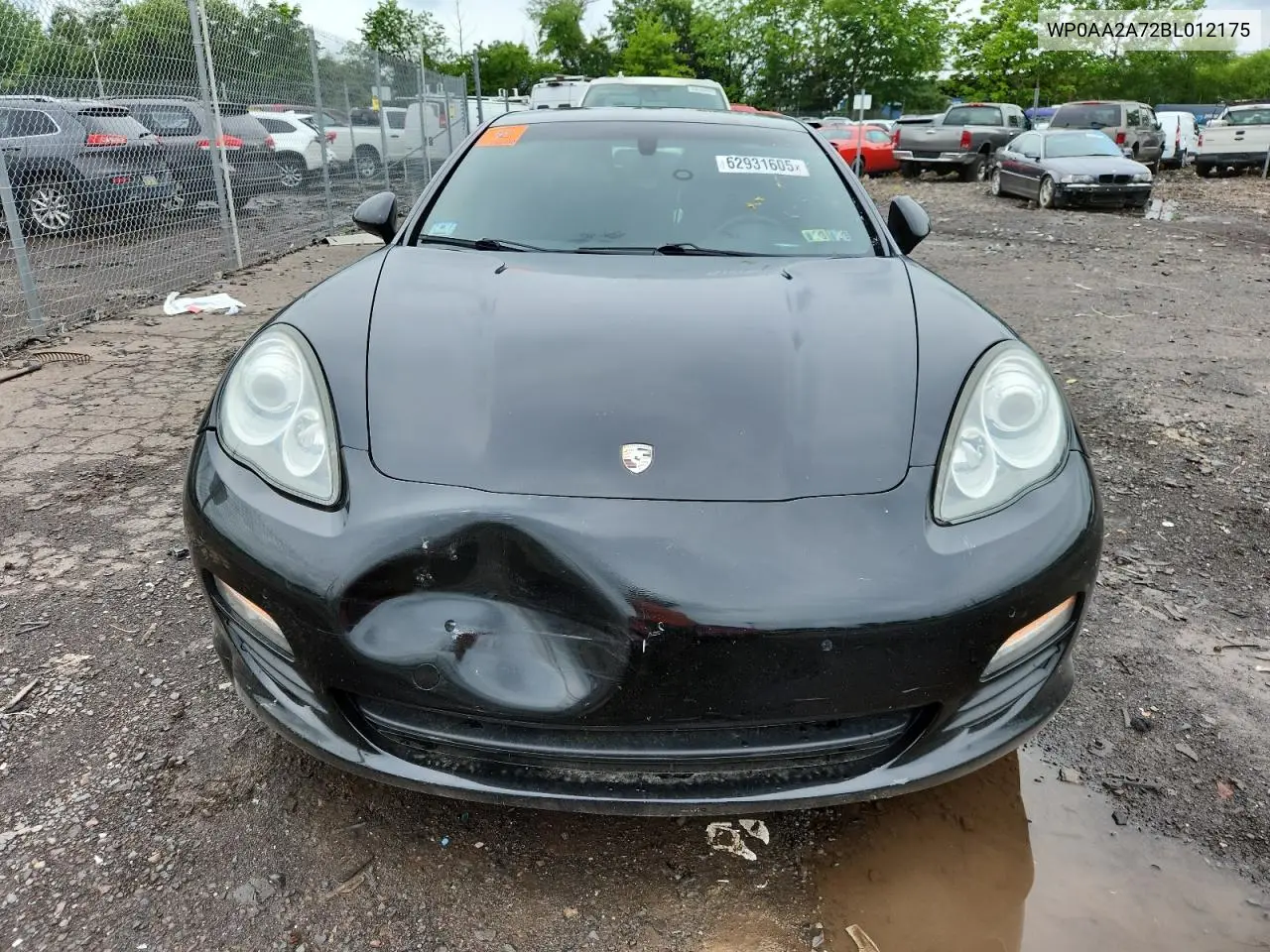 2011 Porsche Panamera 2 VIN: WP0AA2A72BL012175 Lot: 62931605