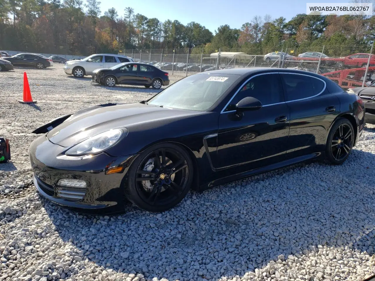 2011 Porsche Panamera S VIN: WP0AB2A76BL062767 Lot: 83743974