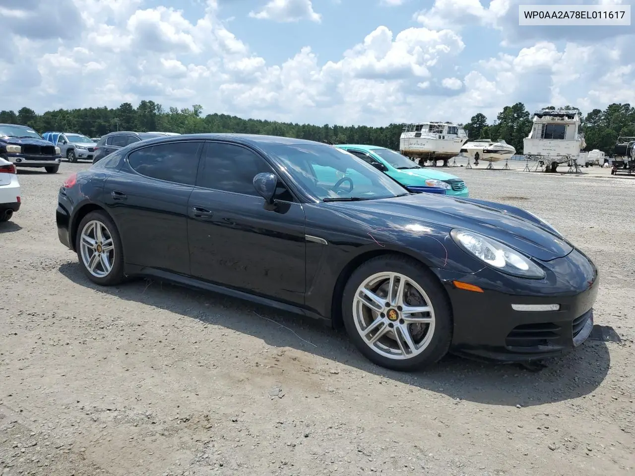 2014 Porsche Panamera 2 VIN: WP0AA2A78EL011617 Lot: 62513665