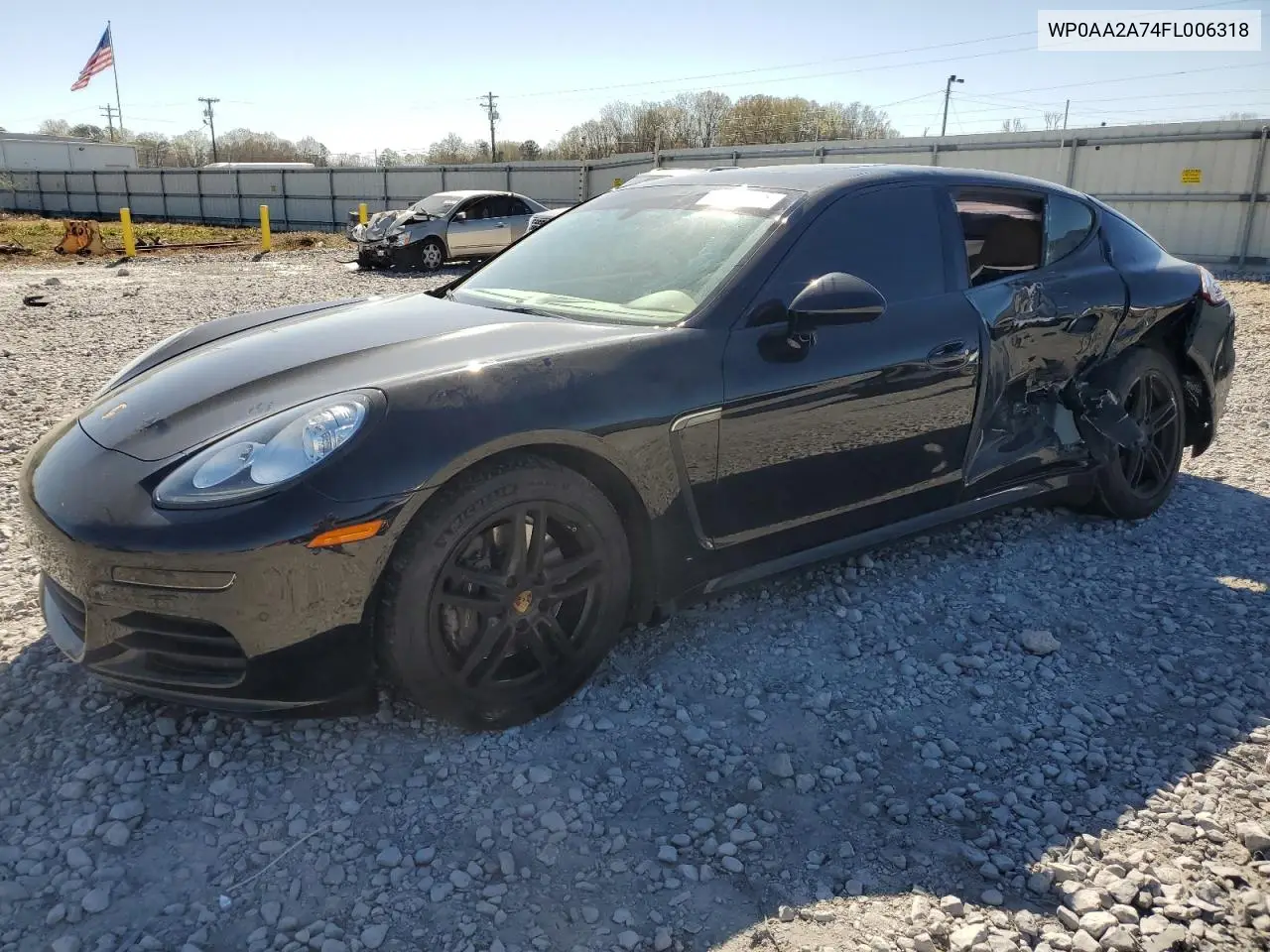 2015 Porsche Panamera 2 VIN: WP0AA2A74FL006318 Lot: 49692935