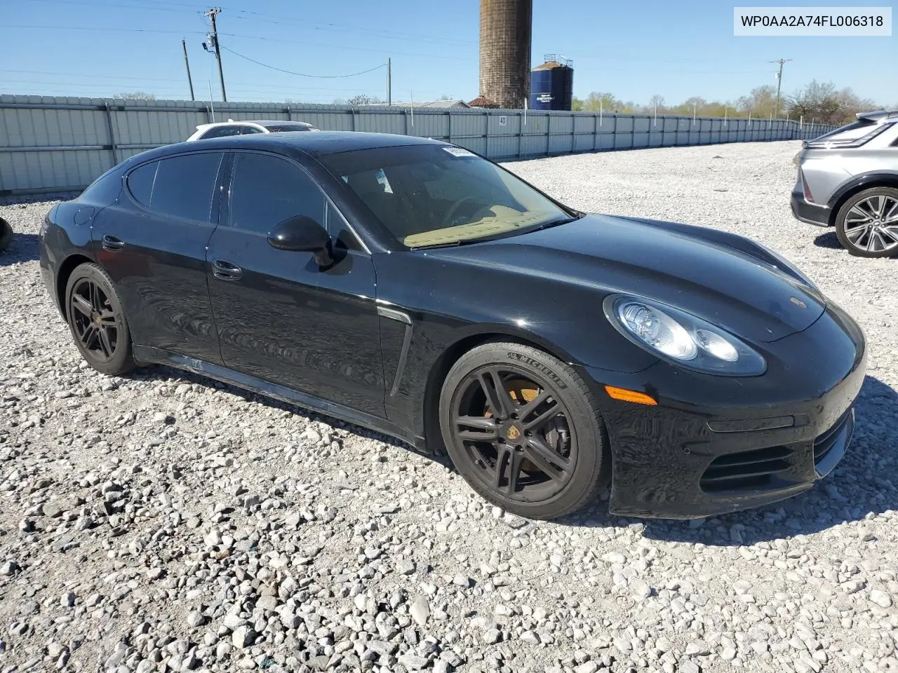 2015 Porsche Panamera 2 VIN: WP0AA2A74FL006318 Lot: 49692935