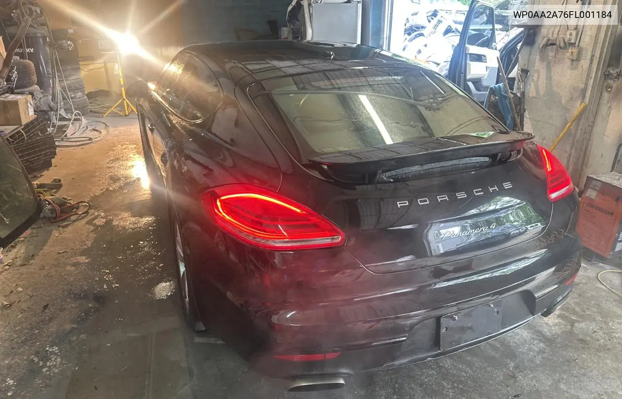 2015 Porsche Panamera 2 VIN: WP0AA2A76FL001184 Lot: 56736435