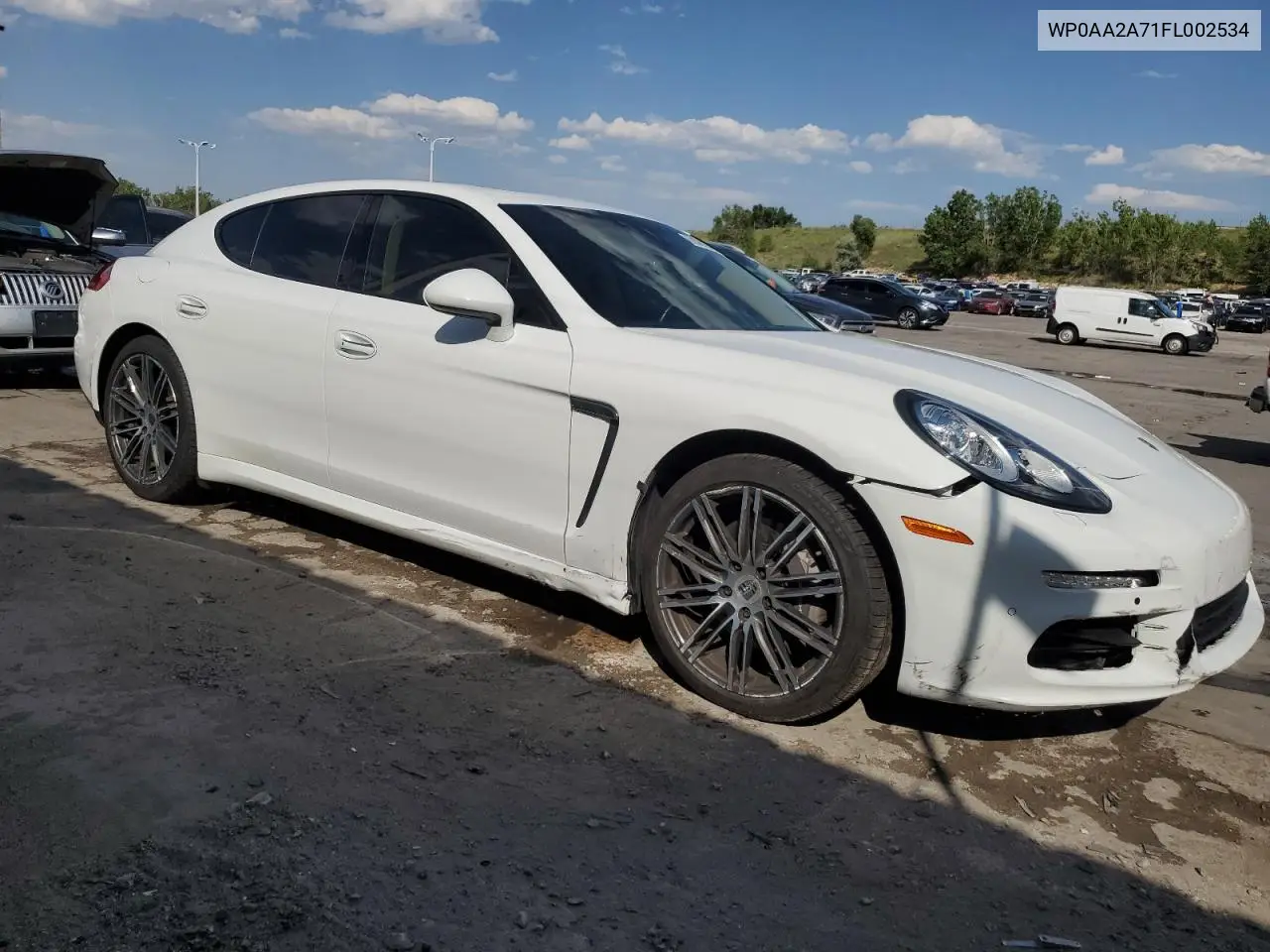 2015 Porsche Panamera 2 VIN: WP0AA2A71FL002534 Lot: 62089245