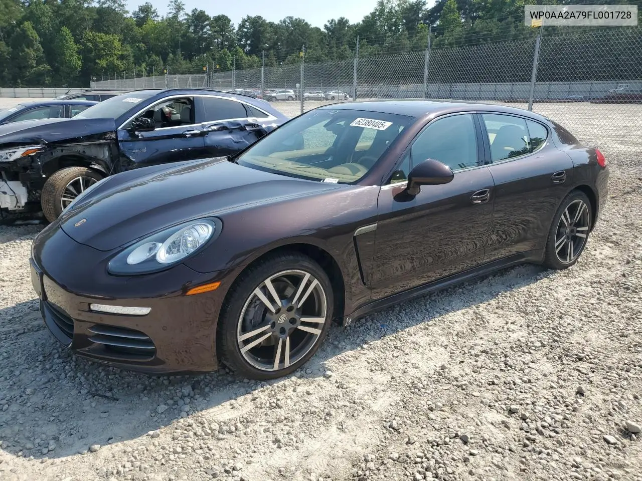2015 Porsche Panamera 2 VIN: WP0AA2A79FL001728 Lot: 62380405