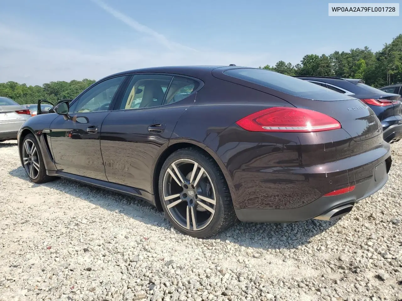 2015 Porsche Panamera 2 VIN: WP0AA2A79FL001728 Lot: 62380405