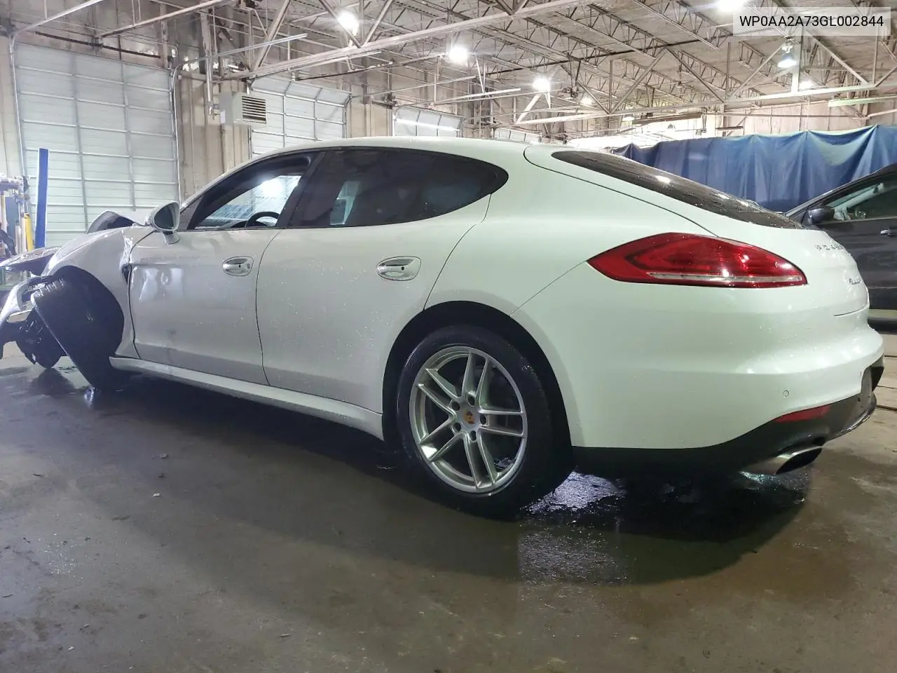 2016 Porsche Panamera 2 VIN: WP0AA2A73GL002844 Lot: 49814995
