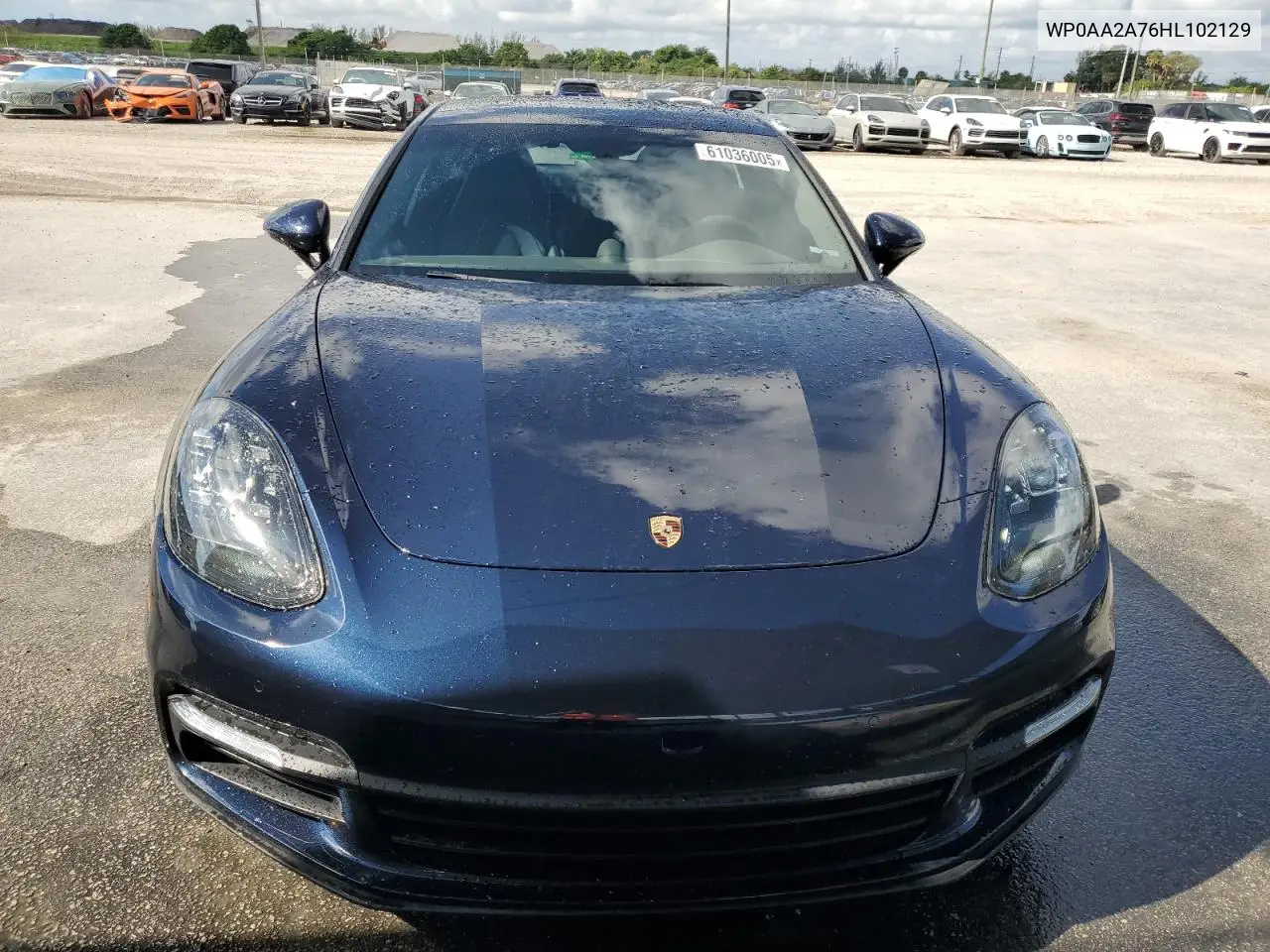2017 Porsche Panamera 2 VIN: WP0AA2A76HL102129 Lot: 61036005