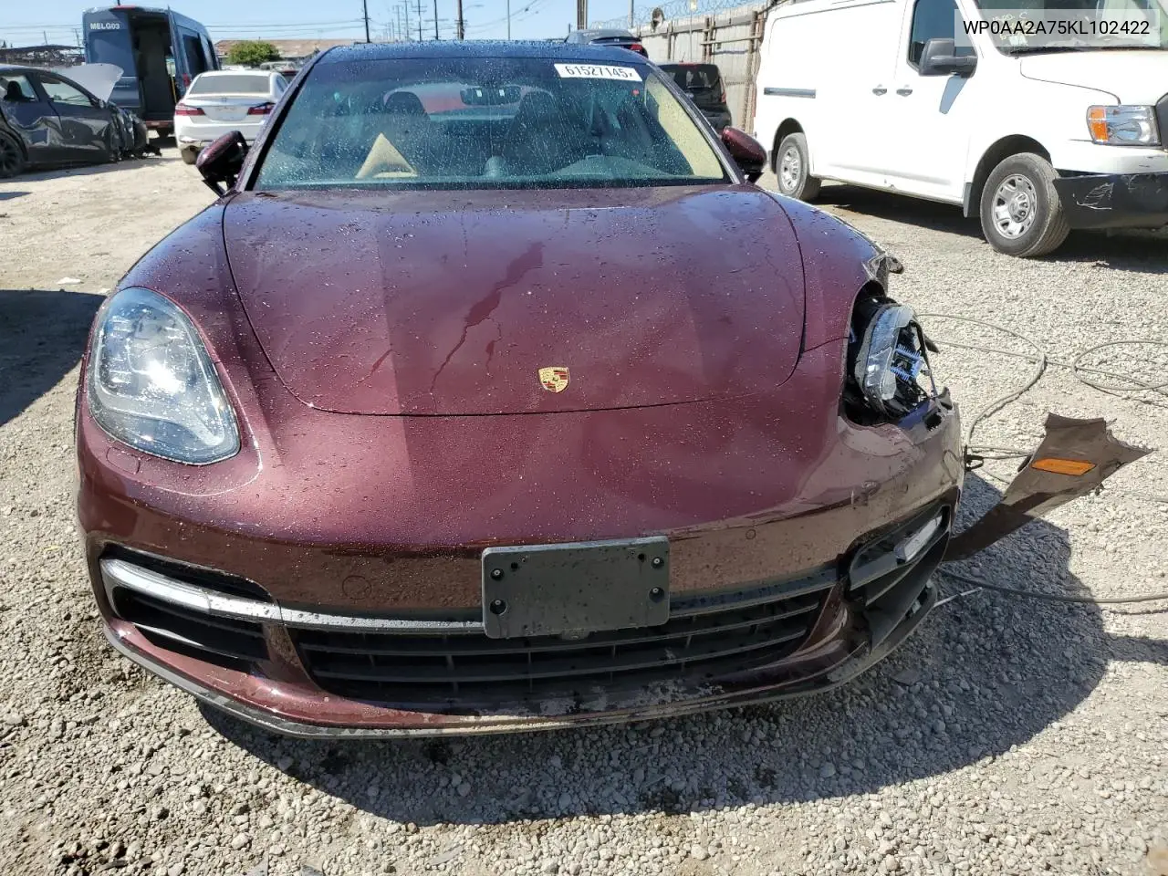 2019 Porsche Panamera Base VIN: WP0AA2A75KL102422 Lot: 61527145