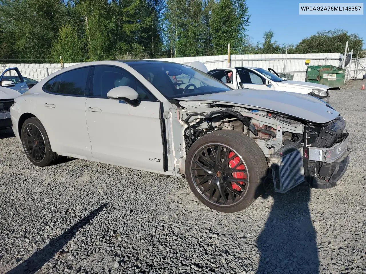2021 Porsche Panamera Gts VIN: WP0AG2A76ML148357 Lot: 64524475